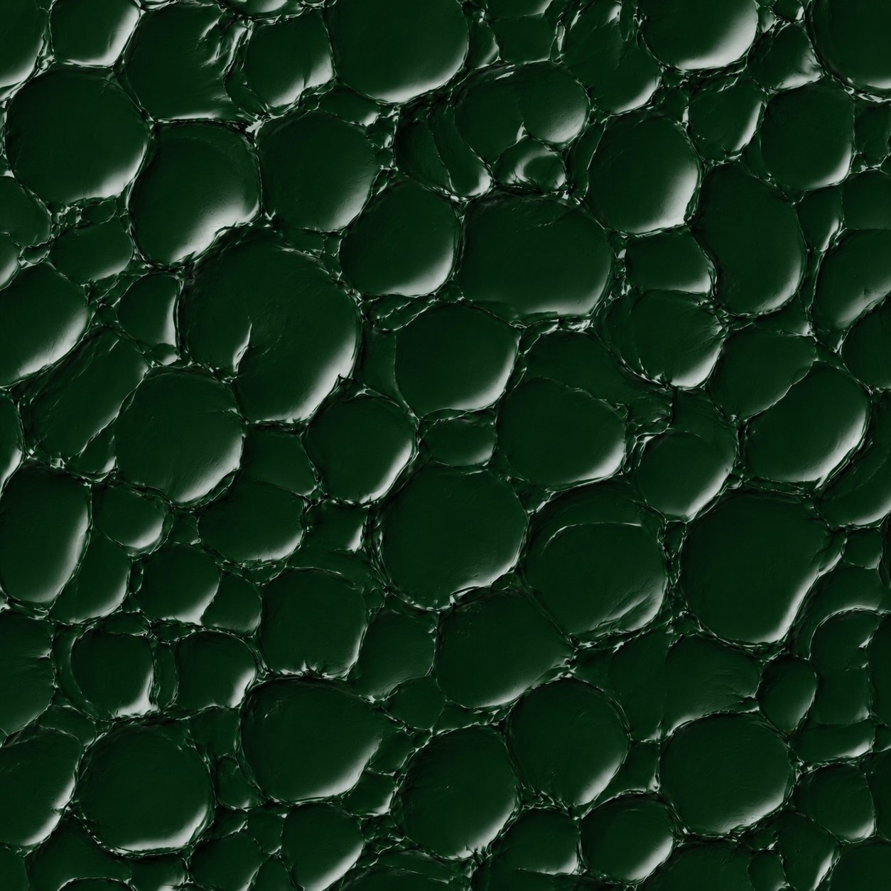 Ornam patina texture in bottle green lacquer
