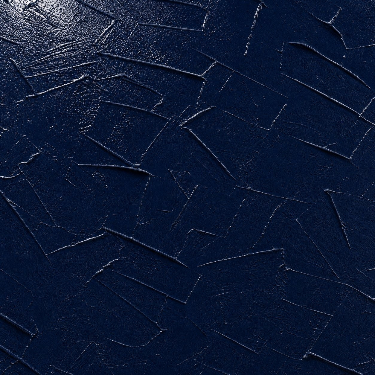 Ornam poured texture in navy lacquer