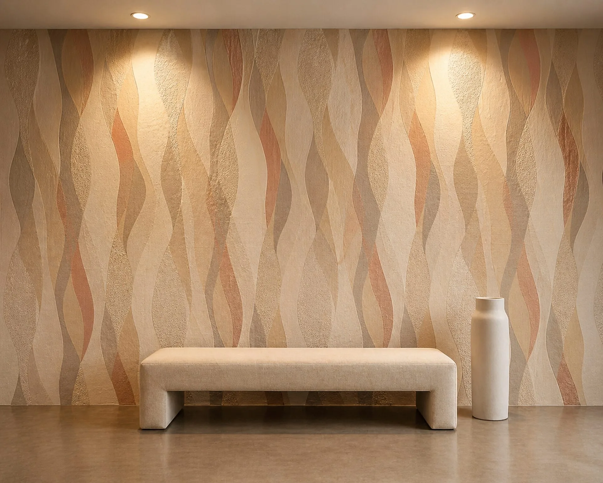 Surface printing across walls and ceiling